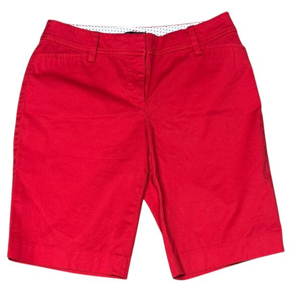 Talbots Perfect Shorts 9.5" Red 2 Petite - Picture 1 of 3
